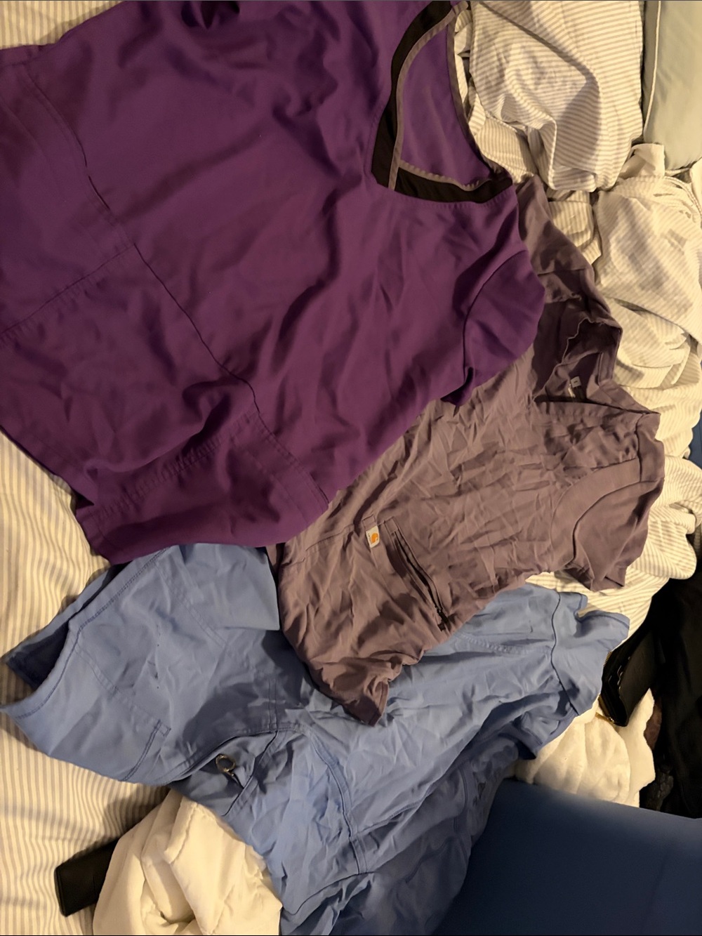 Scrub Top Bundle of 3. One small and two medium. Grey’s Anatomy and Cherokee